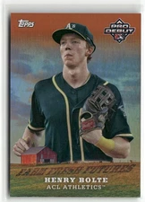 2023 Topps Pro Debut #FF-14 Henry Bolte Farm Fresh Futures Orange #/25 ☘️059