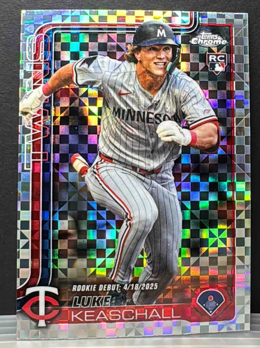 2025 Topps Chrome Update Luke Keaschall #USC134 X-Fractor RC Twins