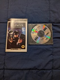 Batman Returns Sega CD (1993) - Disk In Case & Manual