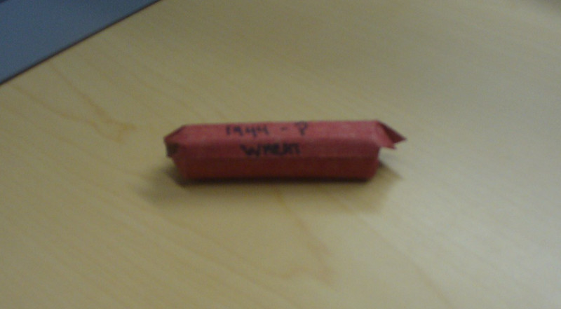 1 ORIGINAL 1944 P CIRCULATED Roll WAR WHEAT PENNIES