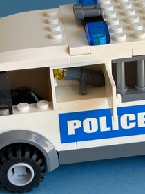LEGO City #7245 -Prisoner Transport Blue Stickers -Sold As Shown Mostly Complete
