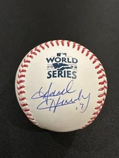 David Hensley Autographed 2022 World Series Baseball with TRISTAR Authentication
