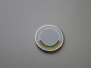 jeton de caddie métal " ASCO/JOUCOMATIC"