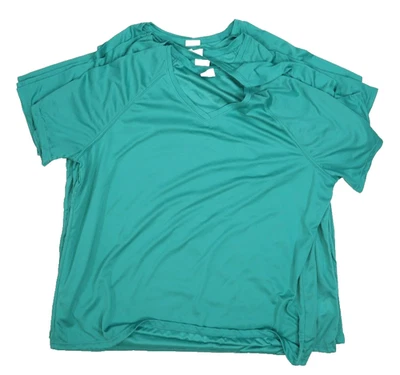 Augusta Sportswear Womens V-Neck Moisture Wicking Teal 2XL Shirts Lot of 6 - Image 1 of 4