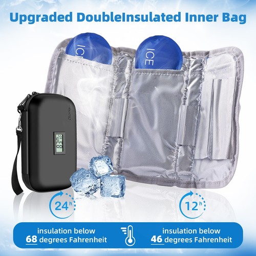 24h Insulin Cooler Travel Case TSA Approved - Medication Diabetic Cooler with... - Picture 3 of 8