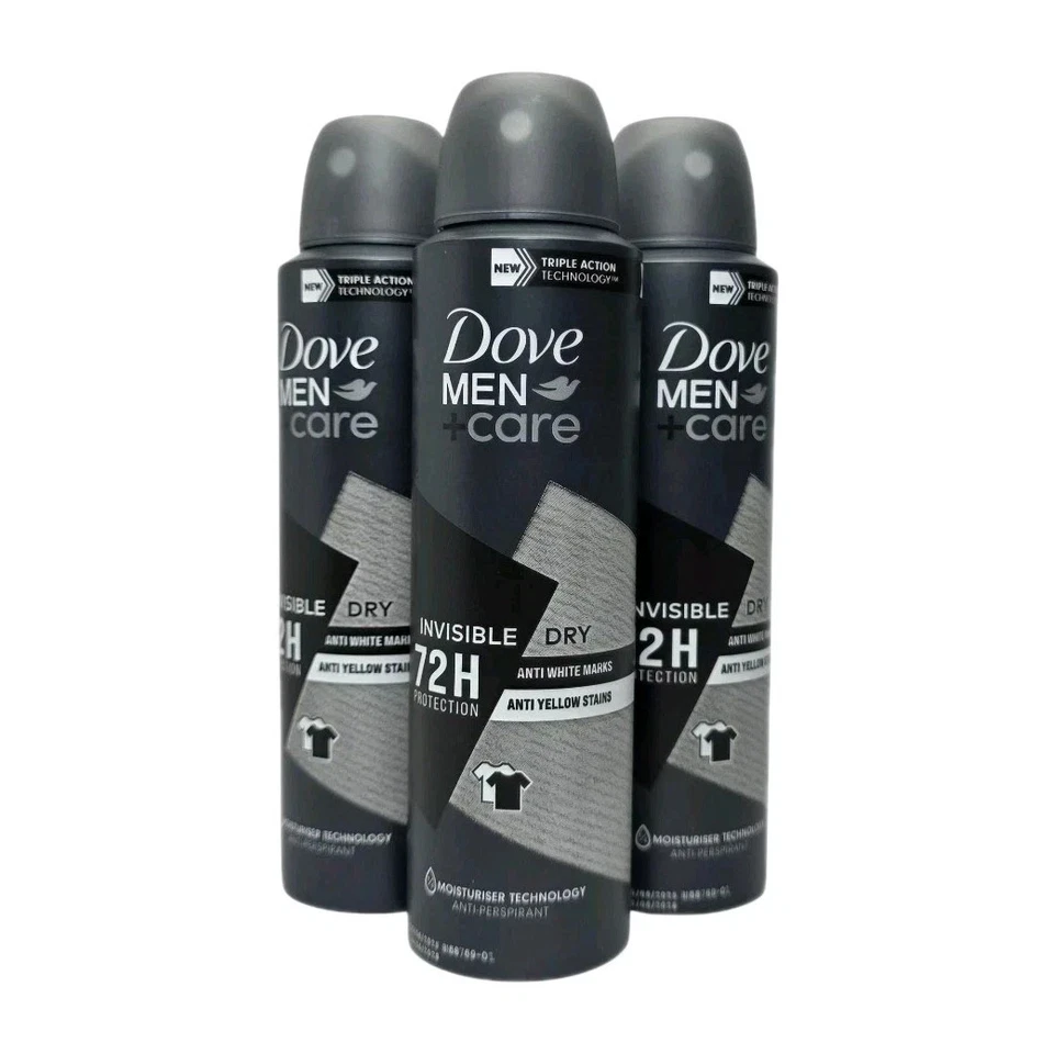 (06 Pk) Dove Men + Care Deodorant Spray Invisible Dry 72H Anti Perspirant  150ml - Image 4 of 4