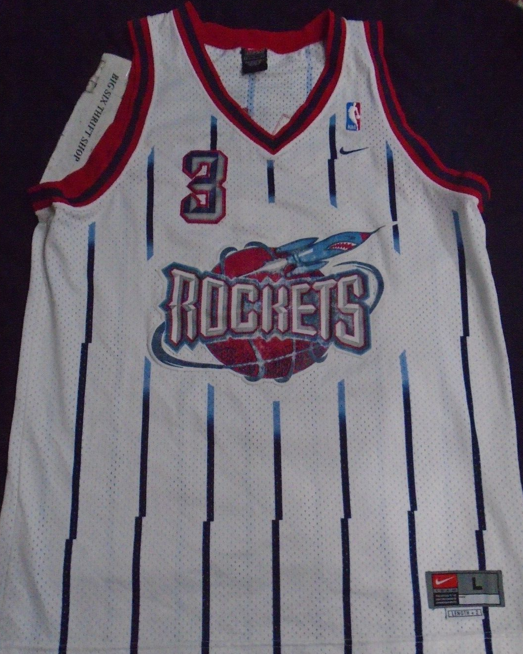 Steve Francis #3 Houston Rockets Nike Vintage Swingman NBA Jersey Size Large