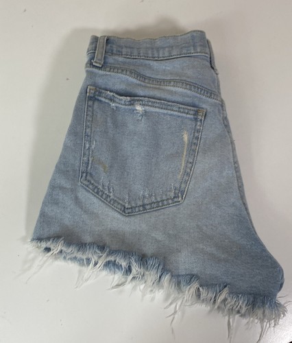Abercrombie & Fitch sz 27/4Annie High Rise Denim Jean Shorts - Picture 11 of 12