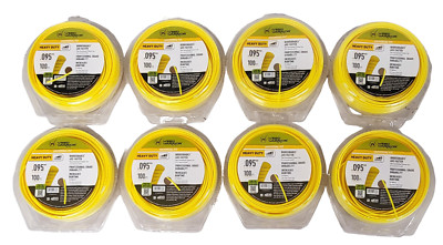 8 PACKS Weed Warrior Heavy Duty .095'' x 100' Biodegradable Weed Eat Trimmer Line