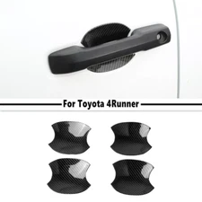 For Toyota 4Runner 2025+ Carbon Fiber Exterior Door Handle Bowl Trim Cover Frame