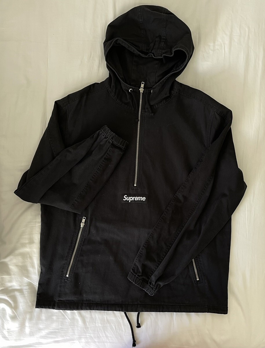 Supreme Box Logo Twill Anorak Pullover Black Medium SS16 | eBay Supreme Box Logo Twill Anorak Pullover Black Medium SS16 | eBay