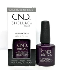 CND Shellac UV Gel Polish 0.25 oz NIB Verbena Velvet