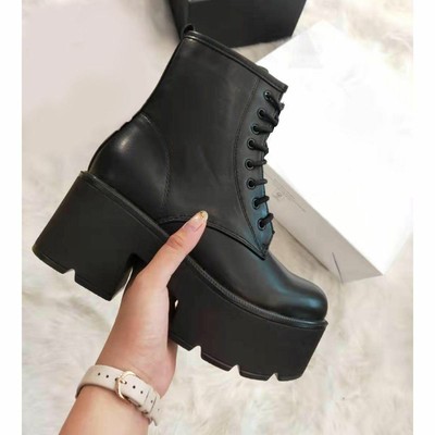 Womens Ladies Chunky Wedge Platform 