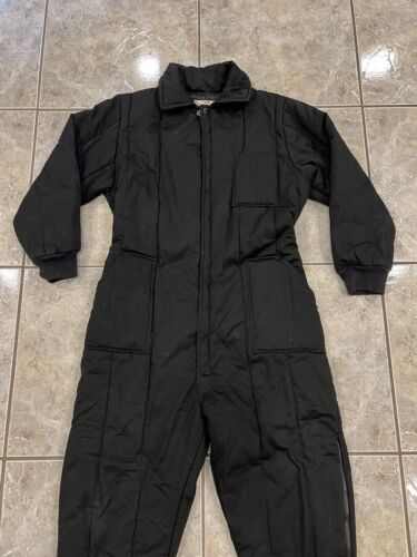 Mens S Rothco Rugged Outdoor Apparel Black WINTER INSULATED Coverall Jumpsuit - Picture 6 of 11