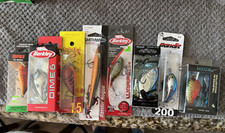 mixed lures StrikeKing, Smithwick, Berkley, Bill Lewis, Rapala, Bandit, H20X