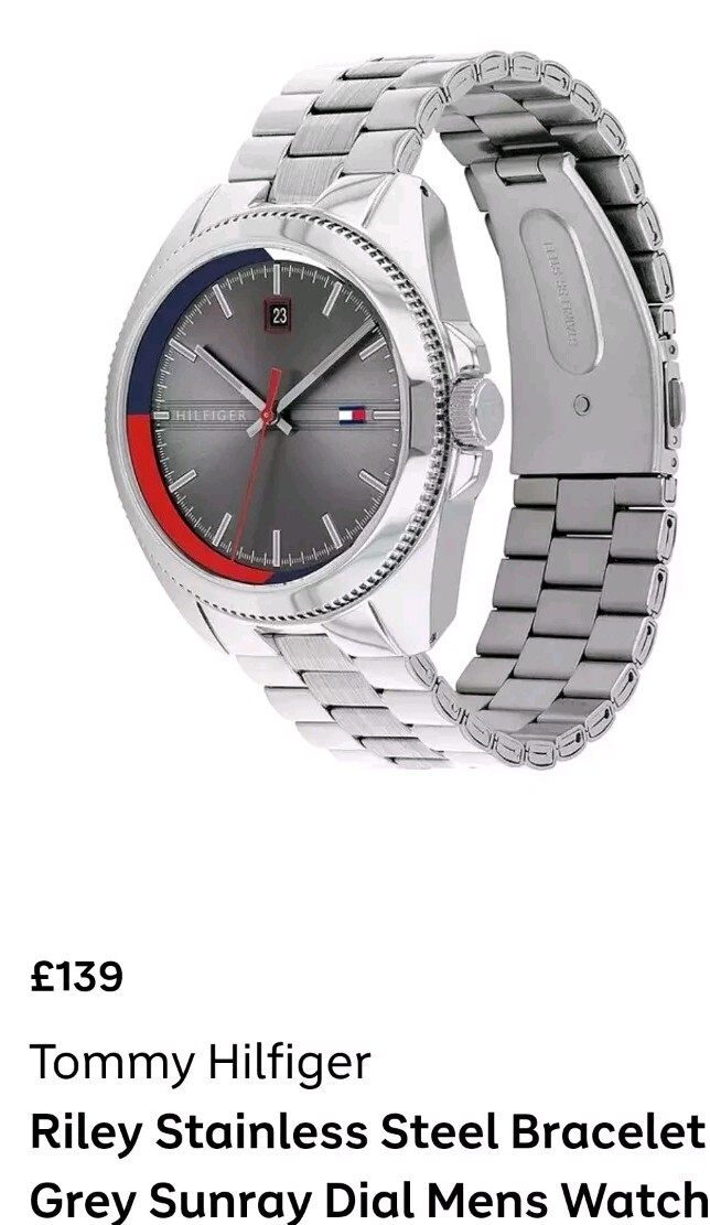 Tommy Hilfiger Silver Mens Watch Riley 1791684 for sale online | eBay
