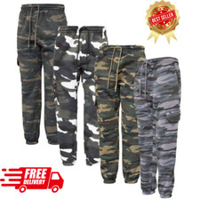 Mens Cargo Combat Joggers Camouflage Bottom Chino Army Pants with Pockets (2200)