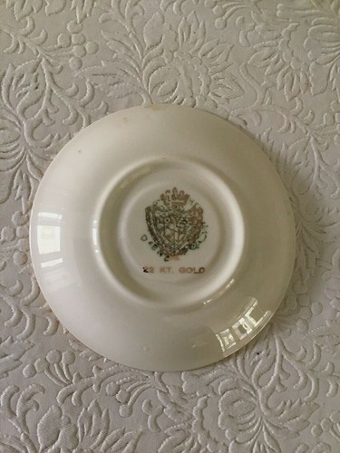Vintage Royal Grafton China Colonial Victoria Courting Couple Small Saucer 4.75” - Picture 7 of 8