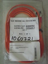 GE MRI 2152625-7 K9000WF FIBER OPTIC CABLE 125 MICRON MM DUPLEX ST-ST 3 METER 