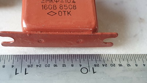 Kondensator MBGO-2 160 V 2.0 uF UdSSR NOS Menge 2 Stück + - Bild 3 von 3