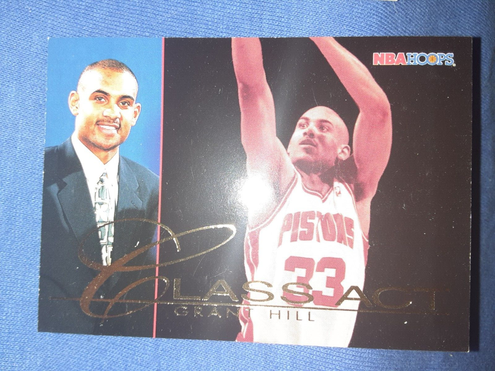 1995-96 NBA Hoops Class Act #237 Grant Hill Detroit Pistons Basketball Card