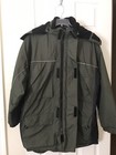 Vintage Old Navy Men's Removable Hoodie Heavyweight Jacket Army Green Size Large
