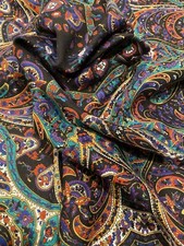 Vintage The Specialty House Scarf Womens Casual Paisley Multicolor Made In Italy