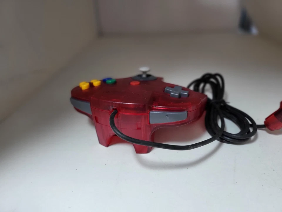 NEW CIRKA Clear Red Controller Control Pad Gamepad  for N64 Nintendo 64 #O9 - Image 4 of 4