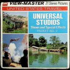 Universal Studios 2 Hollywood 1975 3d View-Master 3 Reel Packet NEW SEALED