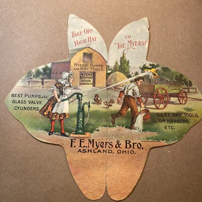 Rare 1901 Agricultural Ad, F.E. Myers & Bro. , Myers Pump, Ashland Ohio, Ad