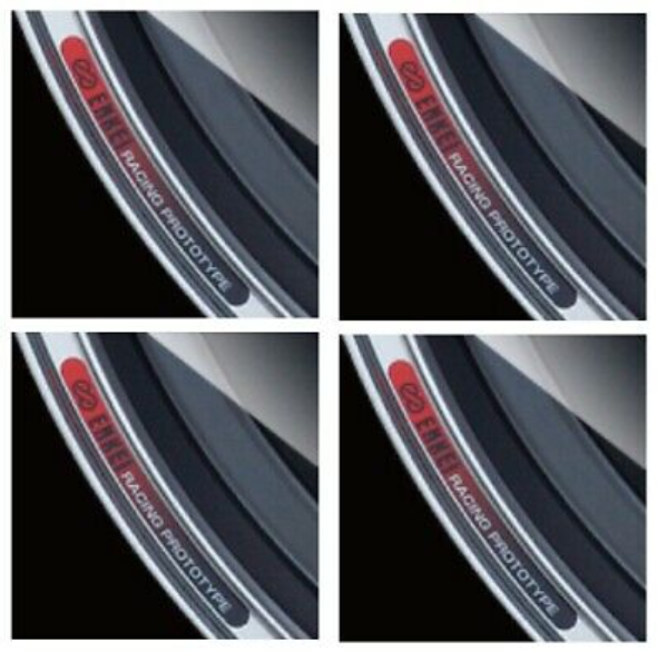 Enkei GENUINE OEM Rims Stickers Decal for RE130 GTC02 GTC01 x 4