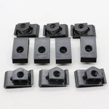 10Pcs License Plate Bracket U Nut Spring Clip For Nissan & Infiniti 01241-01051