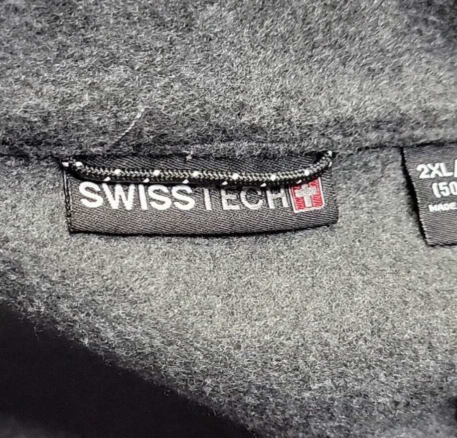 Swiss Tech Fleece Lined Softshell Activewear Gray… - image 9