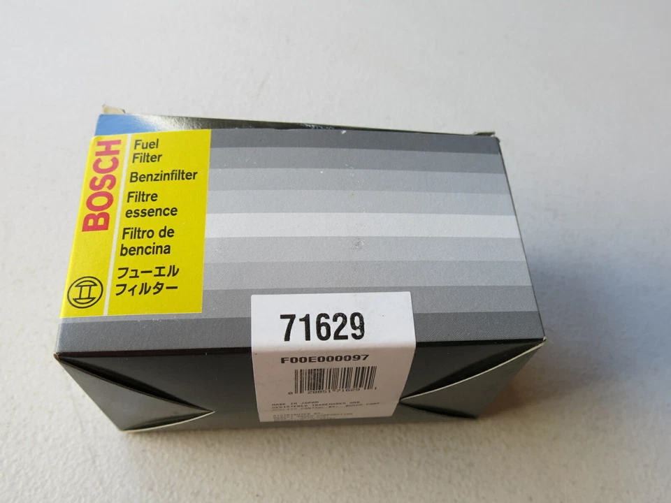Filtro de combustible Bosch 71629 para Dodge, Eagle, Mitsubishi, Plymouth 1992-1996 Foto 2 de 2