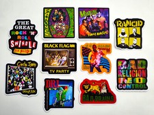 Punk Vinyl Sticker Lot 10 Stickers SET 24 rock band crust hardcore ska emo oi