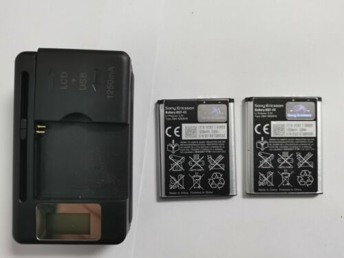 BST-43 + Ladegerät für Sony Ericsson J108i U100i J10 J20 U100 WT13i - Bild 1 von 8