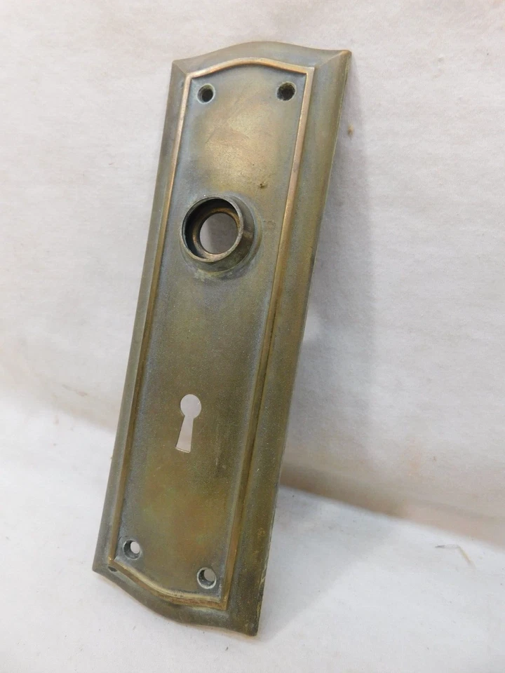 1800's Antique DOOR Plate VICTORIAN Style Original Solid Brass ORNATE - Image 3 of 4