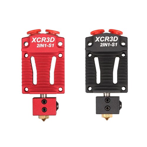 XCR3D 2IN1-S1 Hotend 2 in 1 out Switch Color Orbiter Extruder J-head 12V/24V - Picture 3 of 8