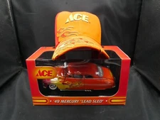 First Gear Ace 1949 Mercury Lead Sled Die Cast Vehicle and Hat #49-0023 ONS