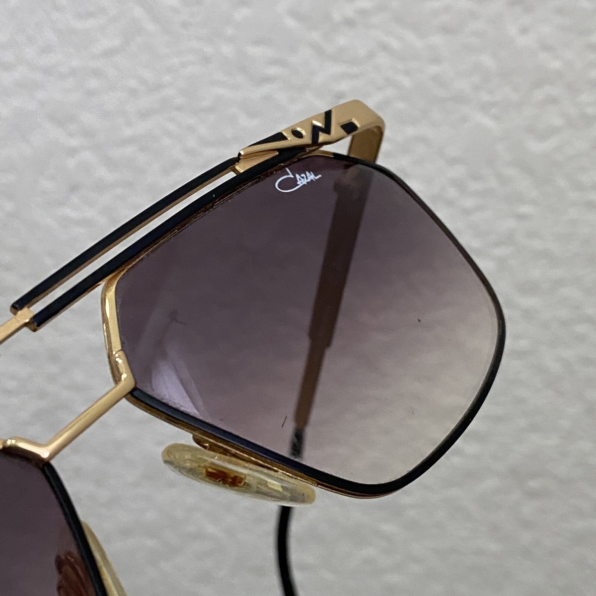 Vintage CAZAL 966 302 Black & Gold Metal Frame UV Protection Vintage CAZAL 966 302 Black & Gold Metal Frame UV Protection