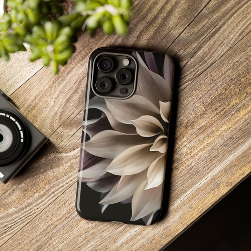 Tough Case For iPhone, Samsung Galaxy, Pixel, Cream Dahlia Flower Print - 第 47/223 張圖片