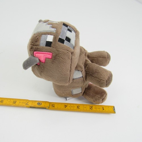 Rare Official JINX Minecraft Happy Explorer Baby Llama Cow Plush Brown 6" Lot - Picture 11 of 11