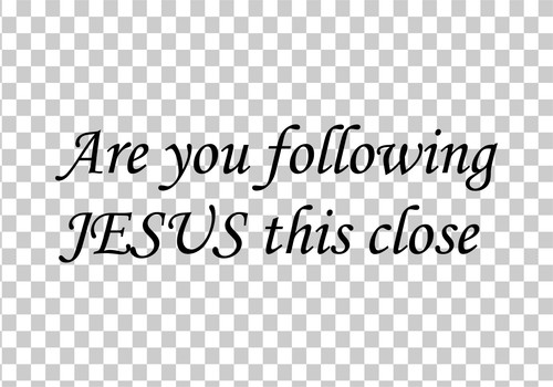 ARE YOU FOLLOWING JESUS THIS CLOSE VINYL STICKER - Picture 2 of 2