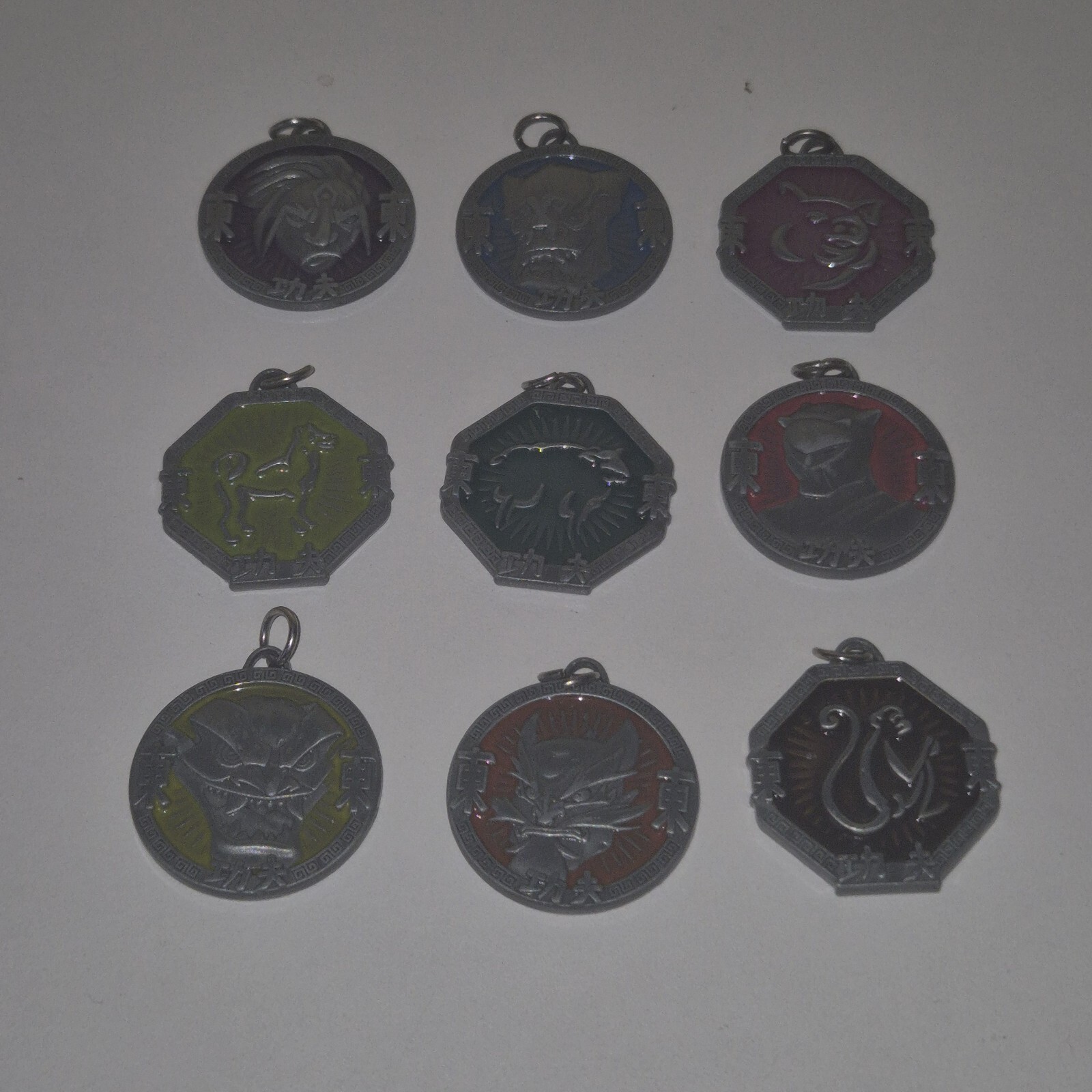 Talismanes Jackie Chan Adventures 2003 de colección x9 raros