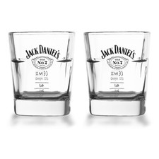 2 Stück Original Jack Daniel's Nr. 7 Tumbler Longdrink Gläser Set transparent