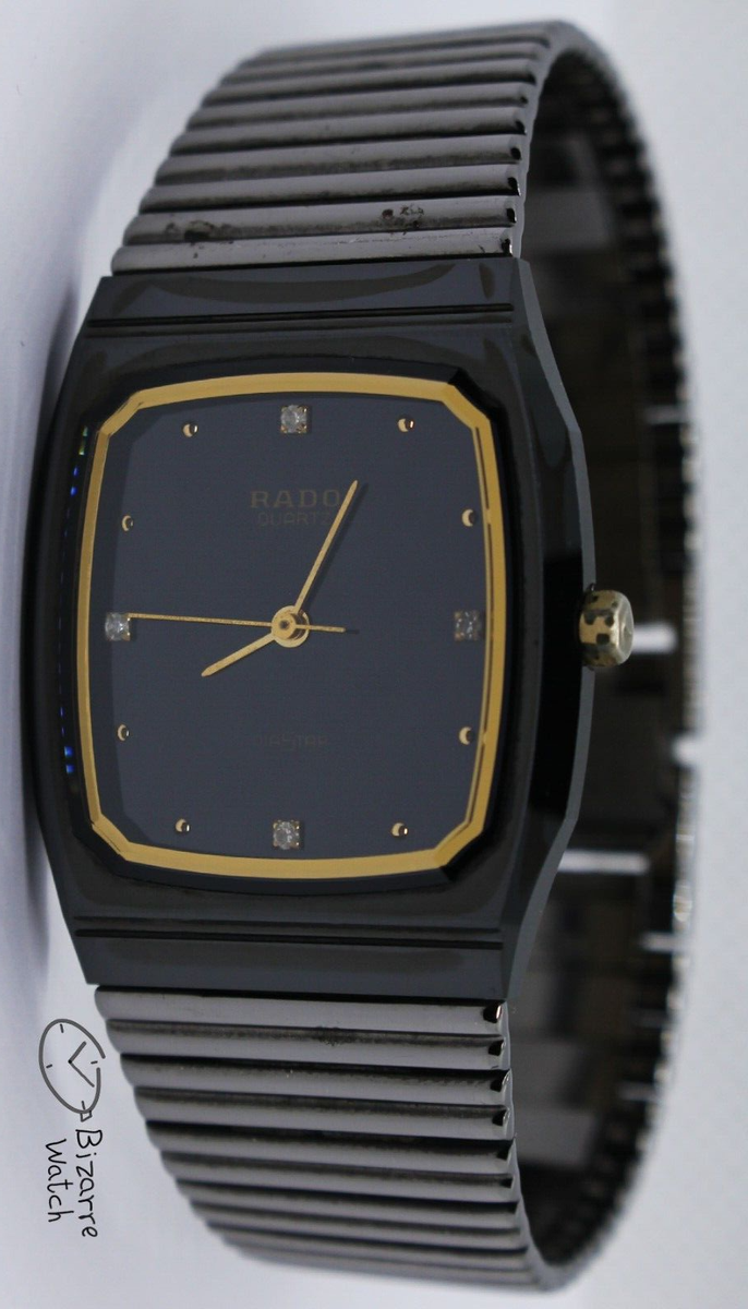 Scratchproof Vintage Rado Diastar 132.9504.3 Gunmetal Black
