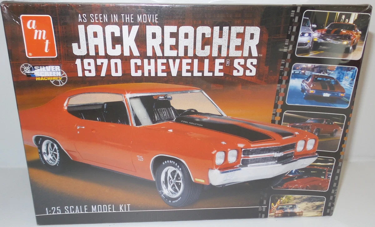 CARS : JACK REACHER&#039;S 1970 CHEVELLE SS 1/25 SCALE MODEL KIT MADE BY  AMT | eBay