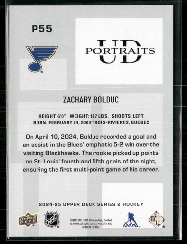 24/25 2024-25 Upper Deck SERIES 1 & 2 UD Portraits #P1 -#P60 ***U PICK LIST*** - Picture 111 of 121