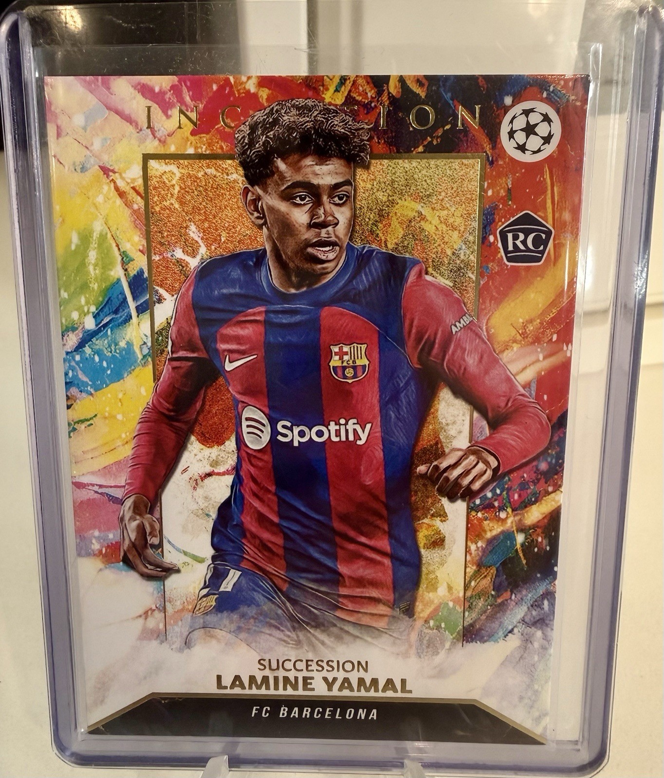 2023-24 Topps Inception UEFA Soccer Lamine Yamal Succession Barcelona Rookie