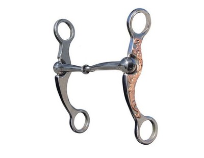 Professionals Choice Bit Stockman Snaffle Mouth Copper 6'' PCB-122